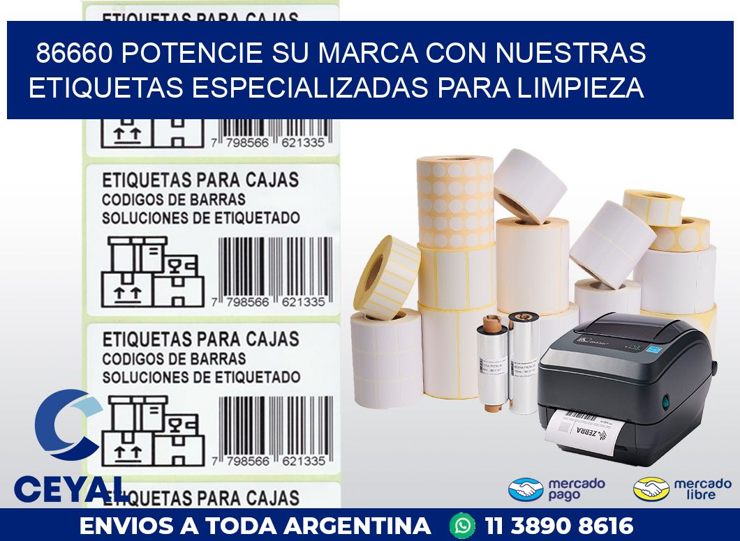 86660 POTENCIE SU MARCA CON NUESTRAS ETIQUETAS ESPECIALIZADAS PARA LIMPIEZA