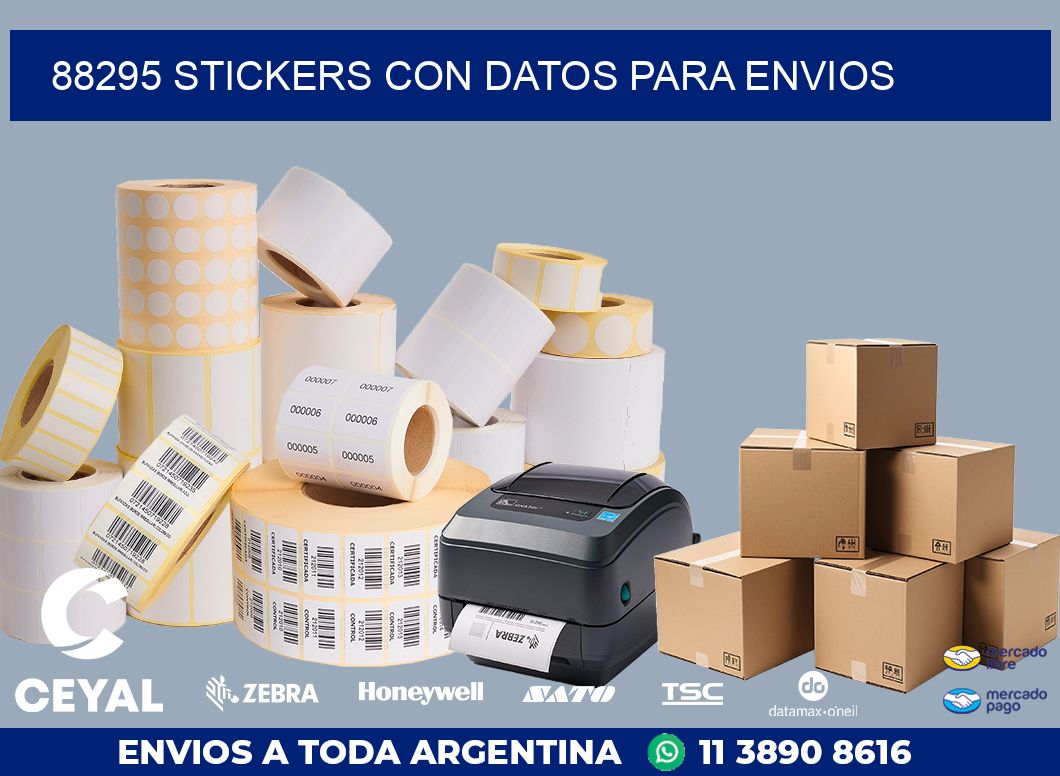 88295 STICKERS CON DATOS PARA ENVIOS