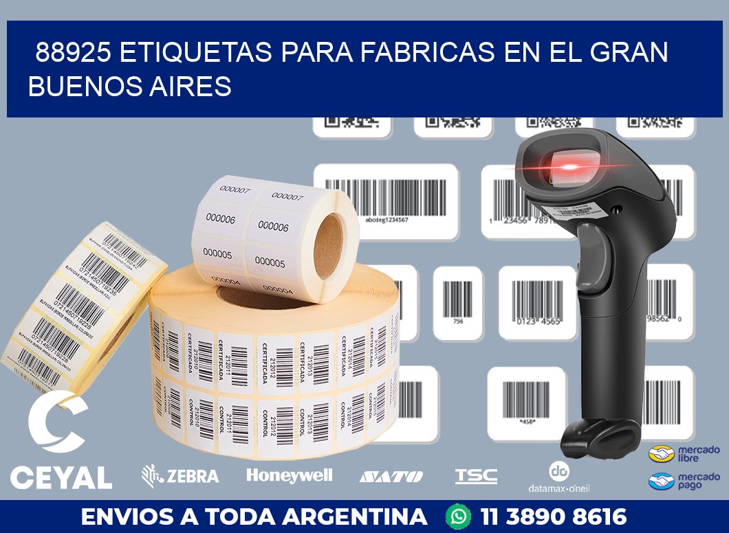 88925 ETIQUETAS PARA FABRICAS EN EL GRAN BUENOS AIRES