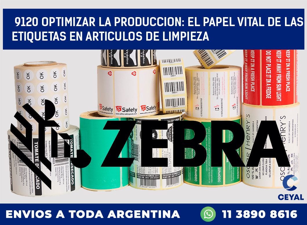 9120 OPTIMIZAR LA PRODUCCION: EL PAPEL VITAL DE LAS ETIQUETAS EN ARTICULOS DE LIMPIEZA