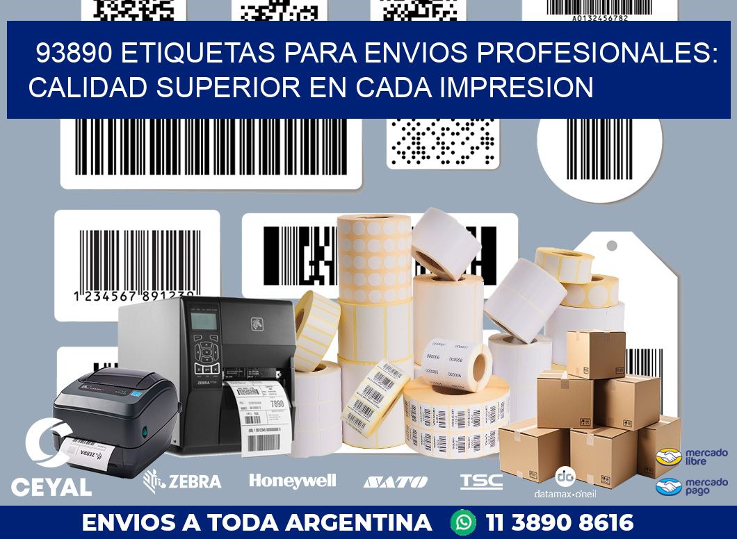 93890 ETIQUETAS PARA ENVIOS PROFESIONALES: CALIDAD SUPERIOR EN CADA IMPRESION