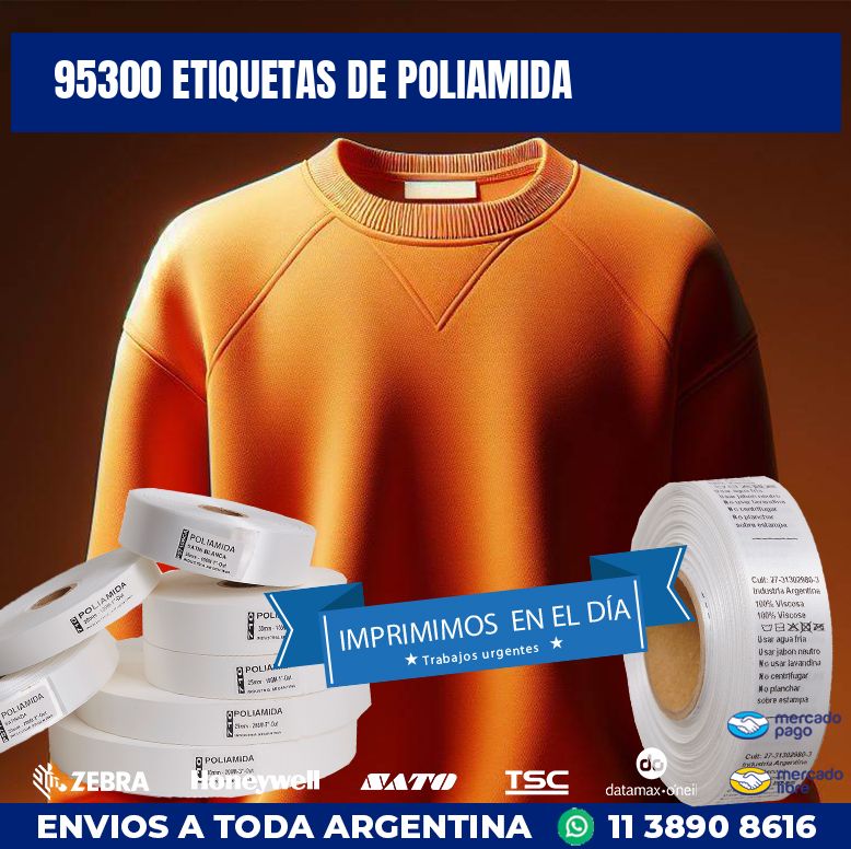 95300 ETIQUETAS DE POLIAMIDA