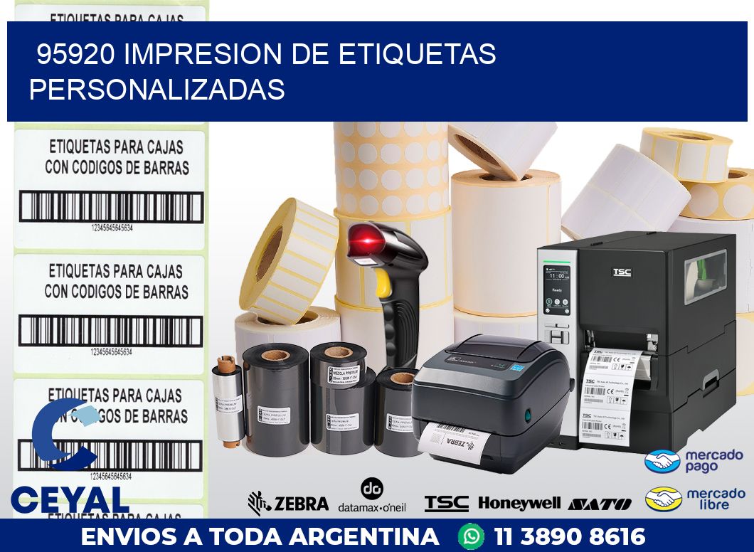 95920 IMPRESION DE ETIQUETAS PERSONALIZADAS