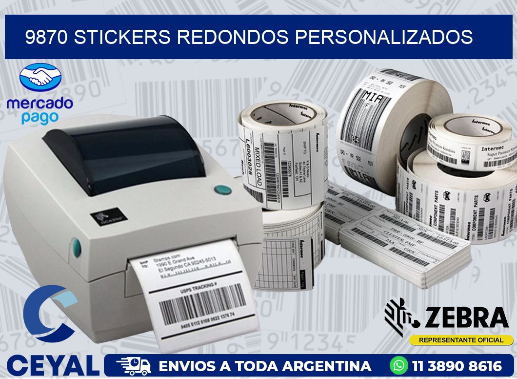 9870 STICKERS REDONDOS PERSONALIZADOS
