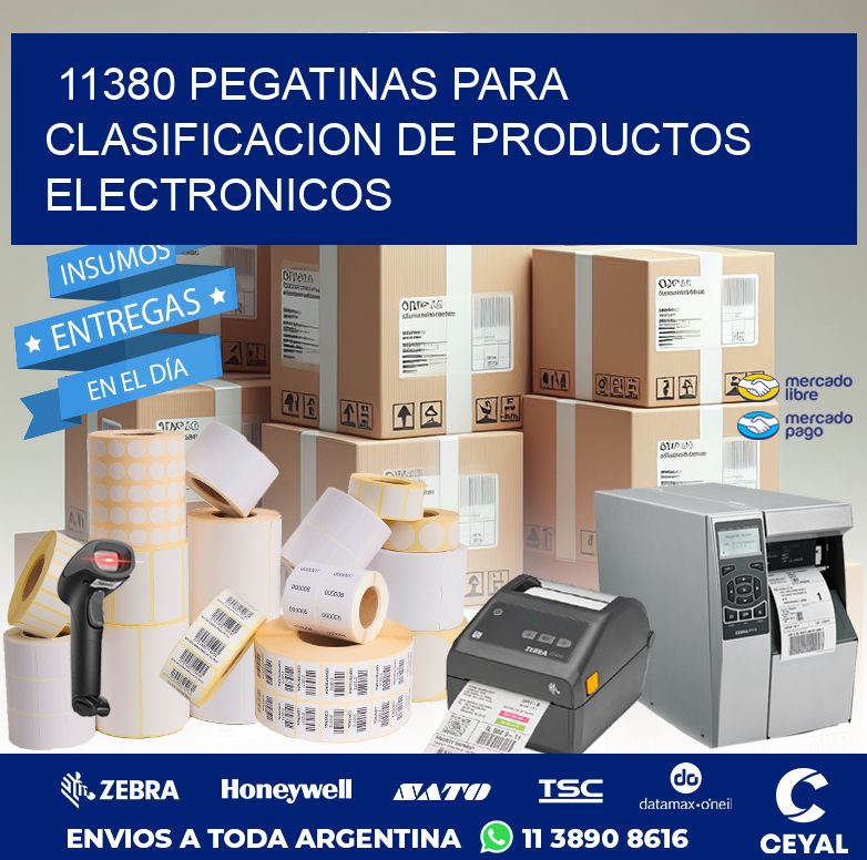 11380 PEGATINAS PARA CLASIFICACION DE PRODUCTOS ELECTRONICOS