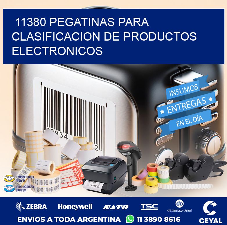 11380 PEGATINAS PARA CLASIFICACION DE PRODUCTOS ELECTRONICOS