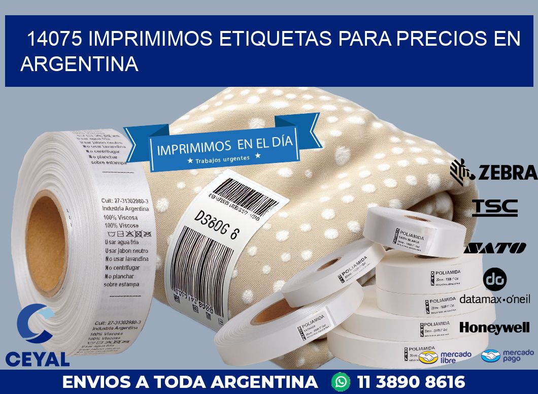 14075 IMPRIMIMOS ETIQUETAS PARA PRECIOS EN ARGENTINA