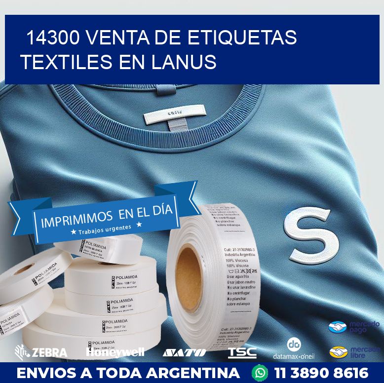 14300 VENTA DE ETIQUETAS TEXTILES EN LANUS
