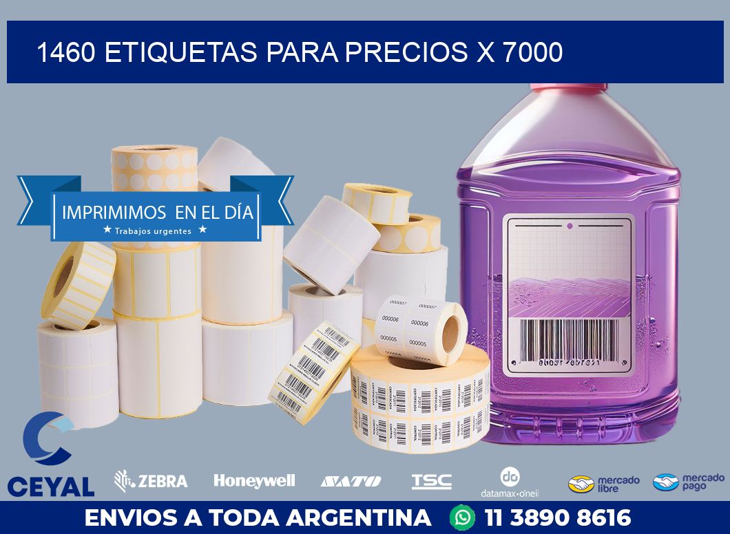 1460 ETIQUETAS PARA PRECIOS X 7000