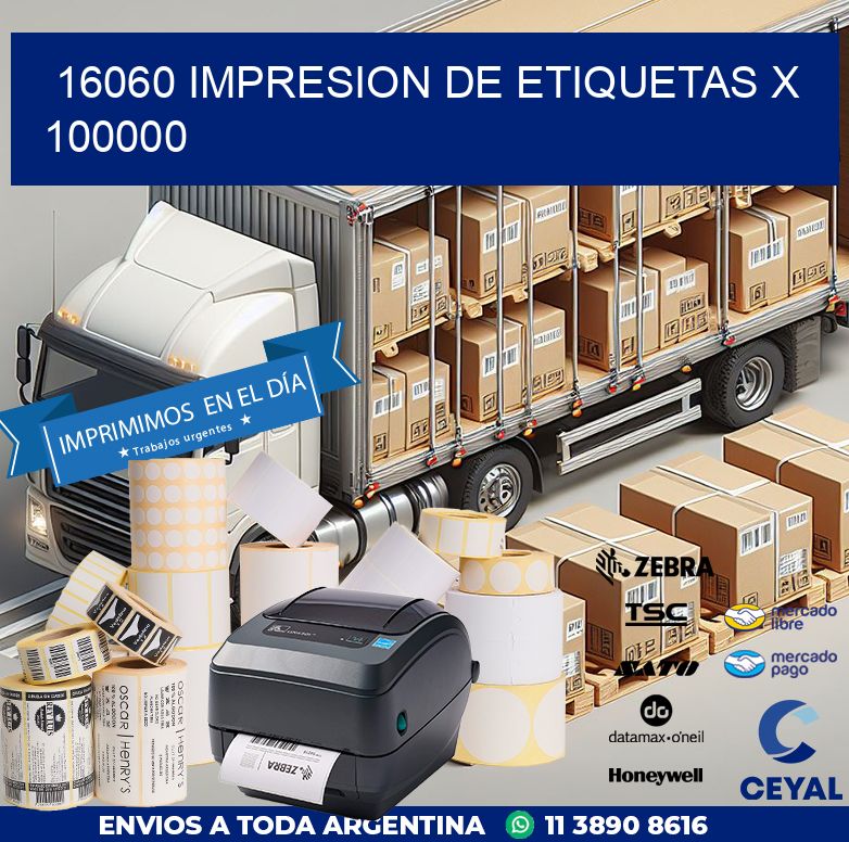 16060 IMPRESION DE ETIQUETAS X 100000