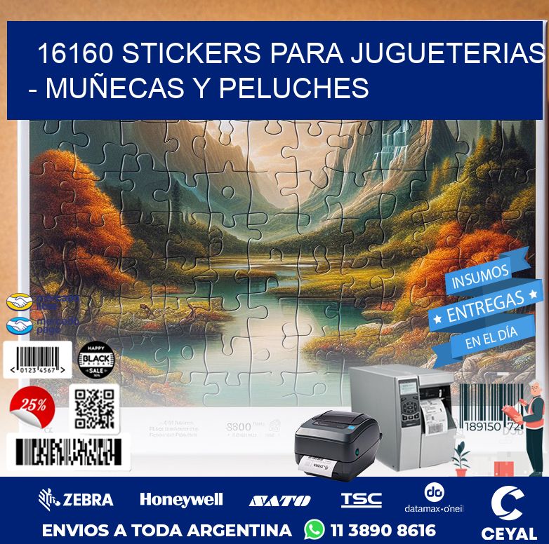 16160 STICKERS PARA JUGUETERIAS - MUÑECAS Y PELUCHES