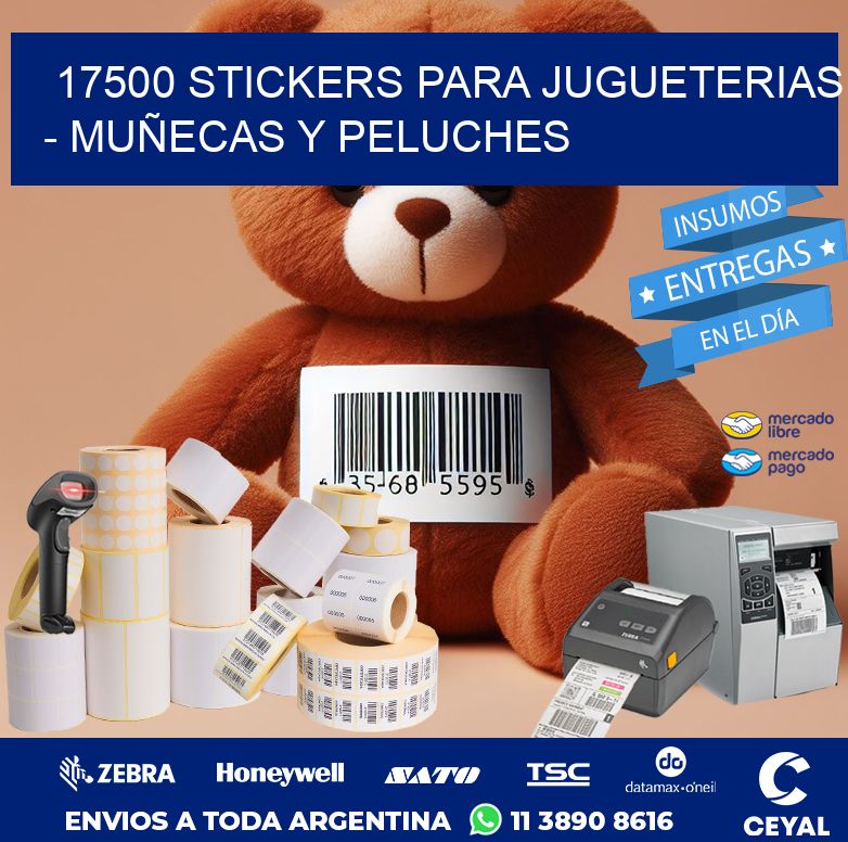 17500 STICKERS PARA JUGUETERIAS – MUÑECAS Y PELUCHES