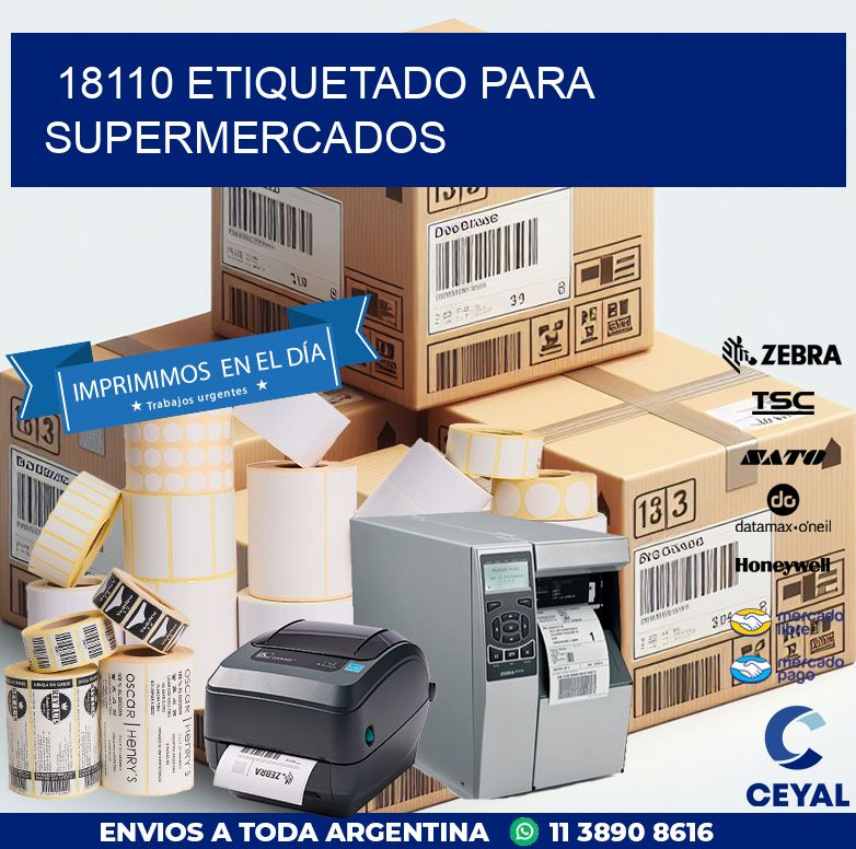 18110 ETIQUETADO PARA SUPERMERCADOS