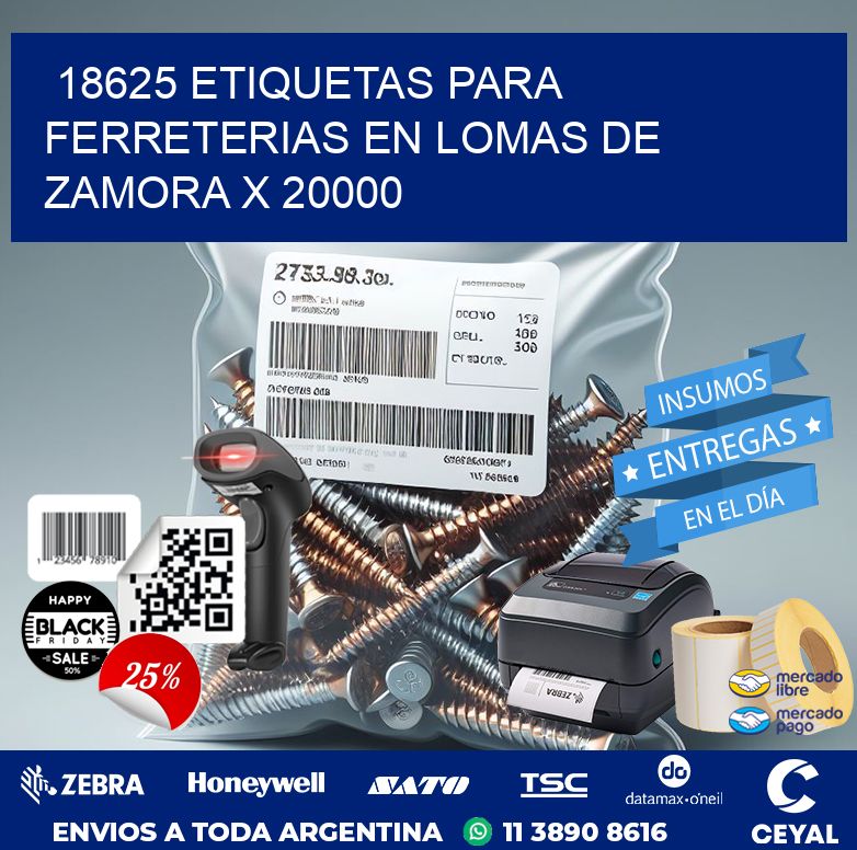 18625 ETIQUETAS PARA FERRETERIAS EN LOMAS DE ZAMORA X 20000