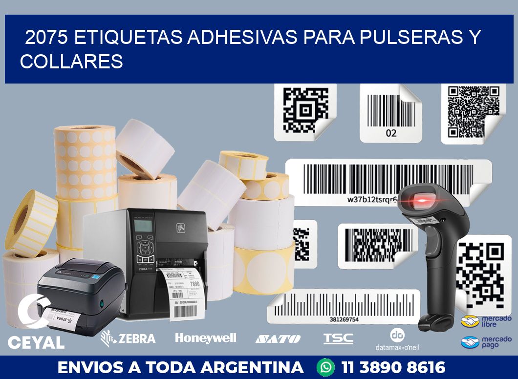 2075 ETIQUETAS ADHESIVAS PARA PULSERAS Y COLLARES