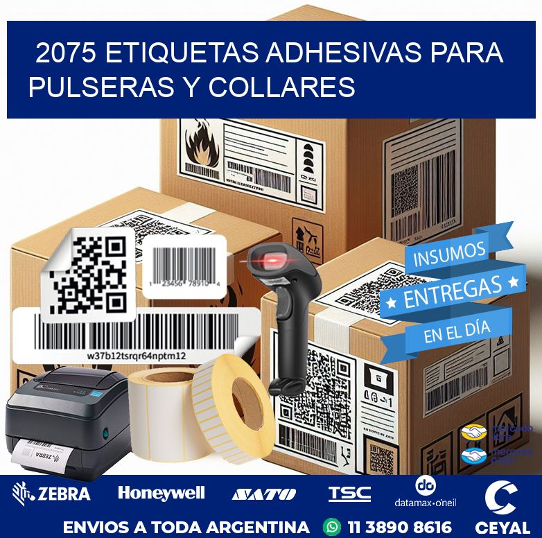 2075 ETIQUETAS ADHESIVAS PARA PULSERAS Y COLLARES