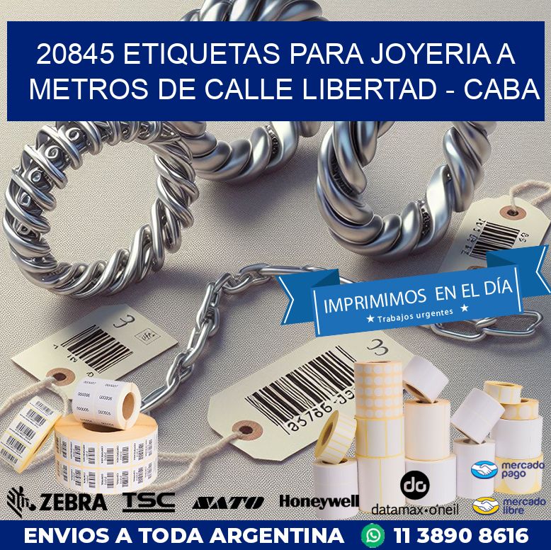 20845 ETIQUETAS PARA JOYERIA A METROS DE CALLE LIBERTAD – CABA