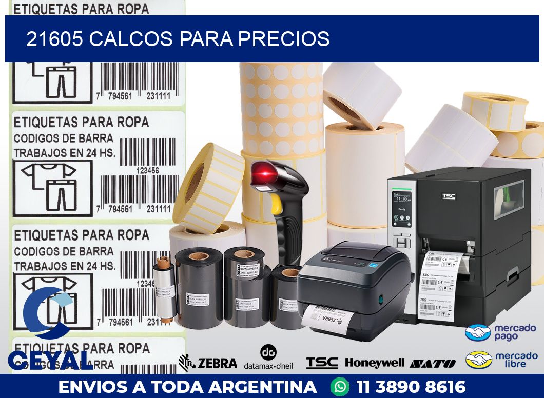 21605 CALCOS PARA PRECIOS