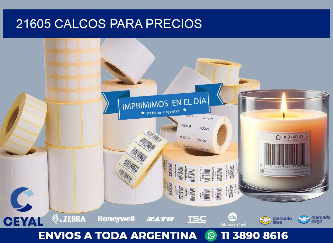 21605 CALCOS PARA PRECIOS