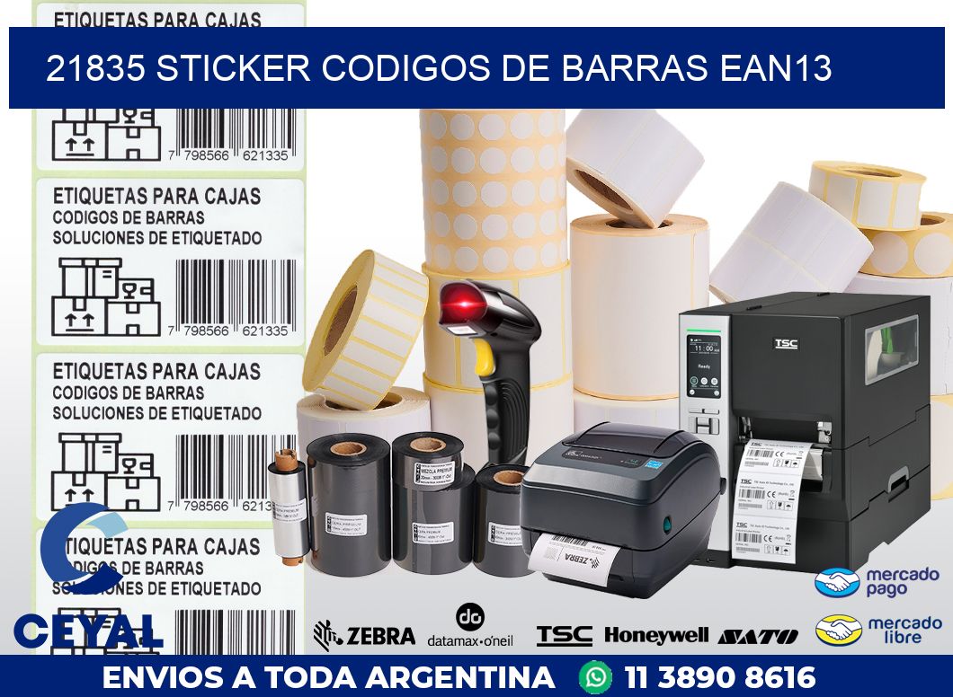 21835 STICKER CODIGOS DE BARRAS EAN13