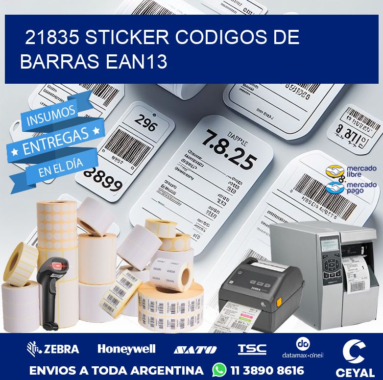 21835 STICKER CODIGOS DE BARRAS EAN13