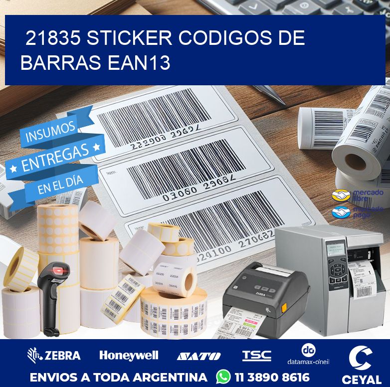 21835 STICKER CODIGOS DE BARRAS EAN13