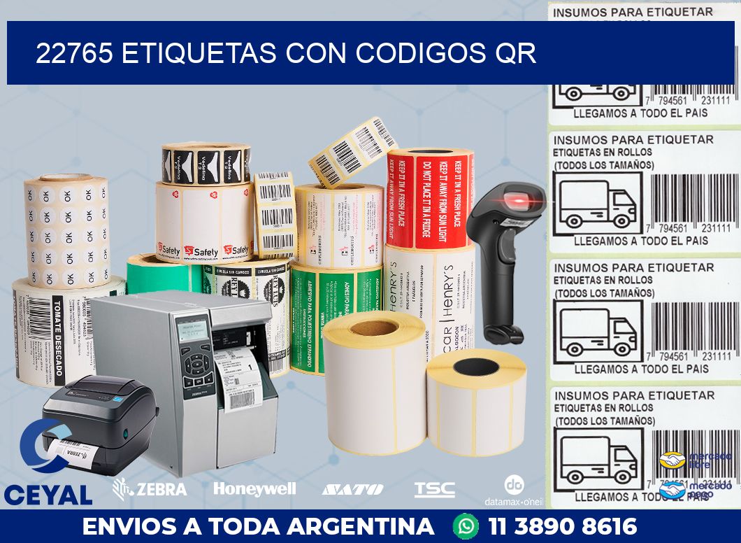 22765 ETIQUETAS CON CODIGOS QR