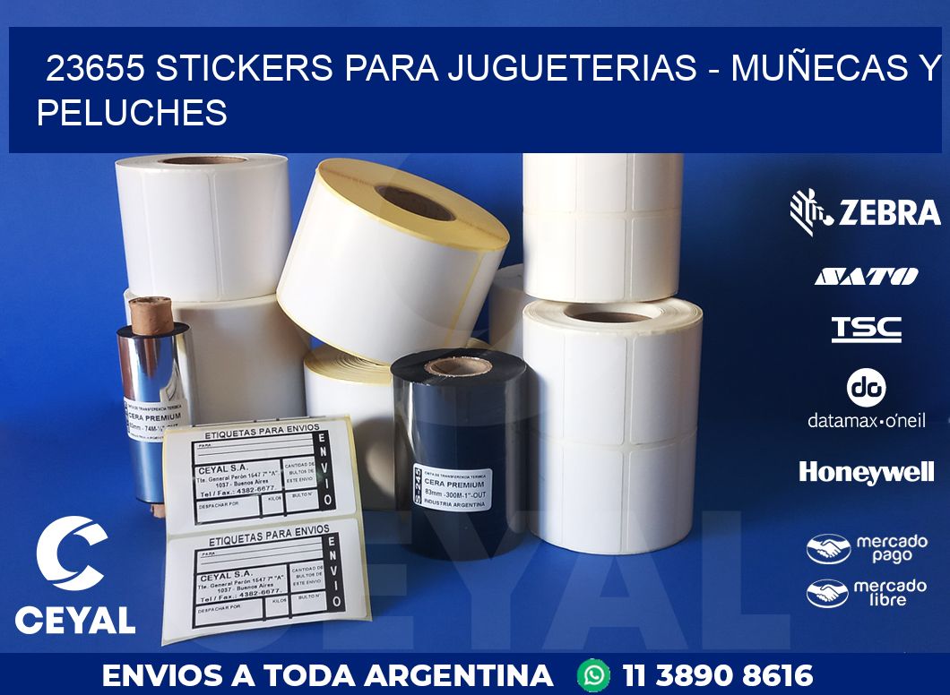 23655 STICKERS PARA JUGUETERIAS - MUÑECAS Y PELUCHES