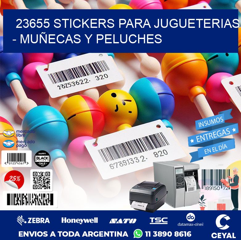 23655 STICKERS PARA JUGUETERIAS – MUÑECAS Y PELUCHES