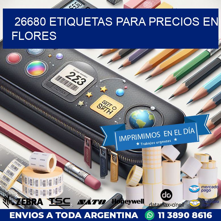 26680 ETIQUETAS PARA PRECIOS EN FLORES