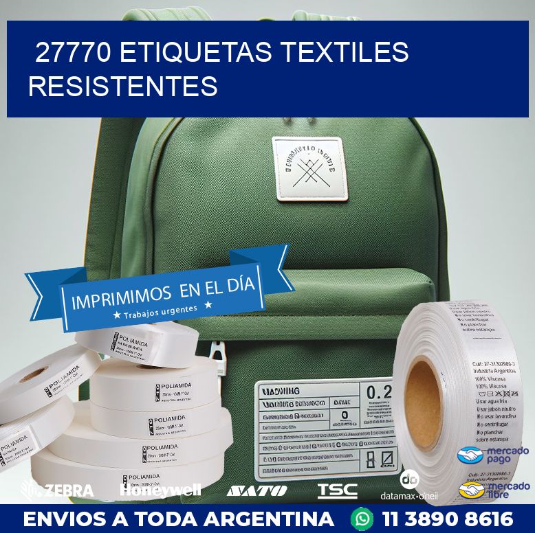 27770 ETIQUETAS TEXTILES RESISTENTES