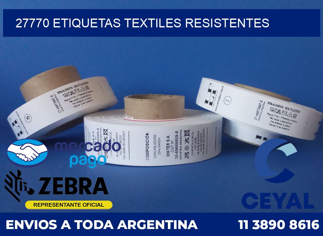 27770 ETIQUETAS TEXTILES RESISTENTES