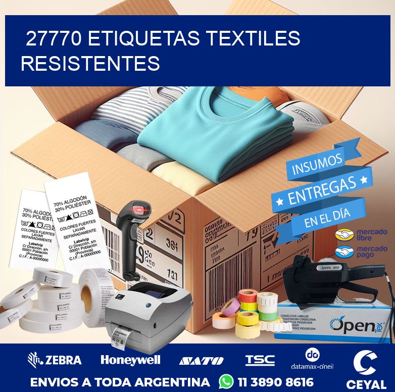27770 ETIQUETAS TEXTILES RESISTENTES