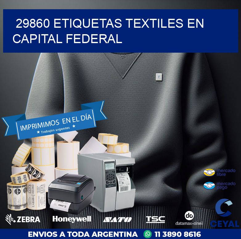29860 ETIQUETAS TEXTILES EN CAPITAL FEDERAL