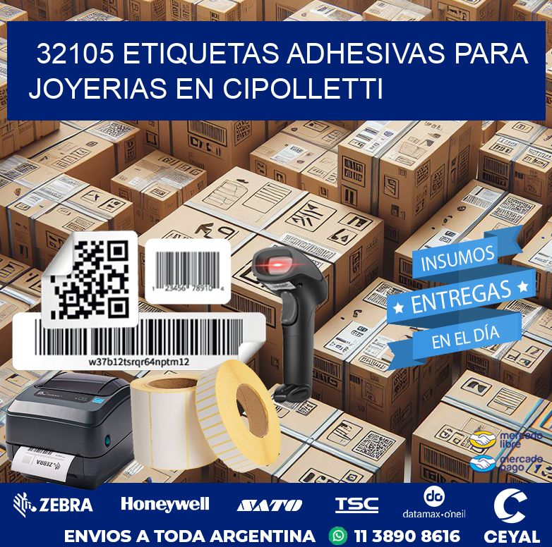 32105 ETIQUETAS ADHESIVAS PARA JOYERIAS EN CIPOLLETTI