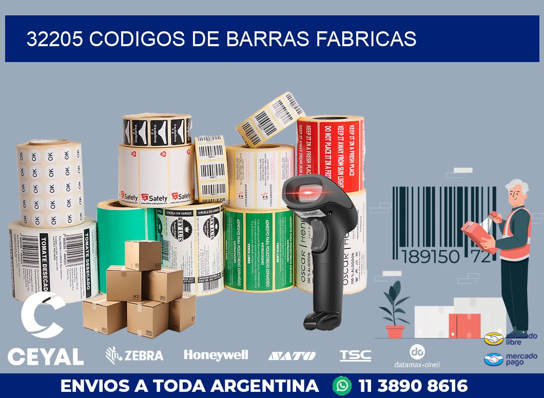 32205 CODIGOS DE BARRAS FABRICAS
