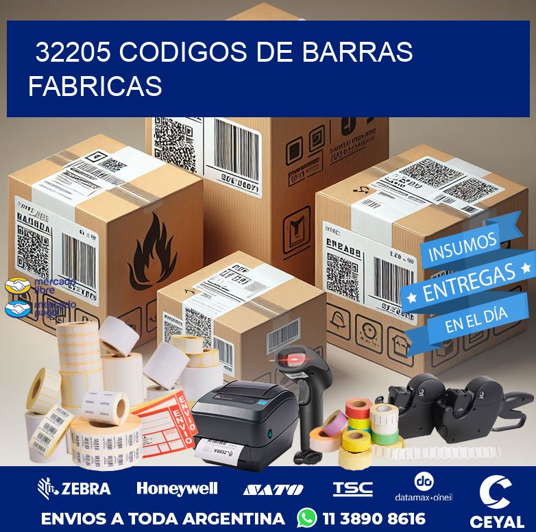 32205 CODIGOS DE BARRAS FABRICAS