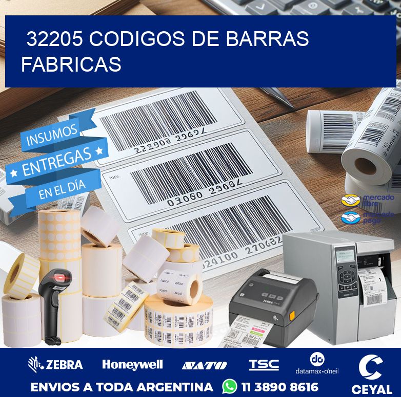 32205 CODIGOS DE BARRAS FABRICAS