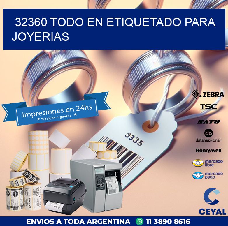32360 TODO EN ETIQUETADO PARA JOYERIAS