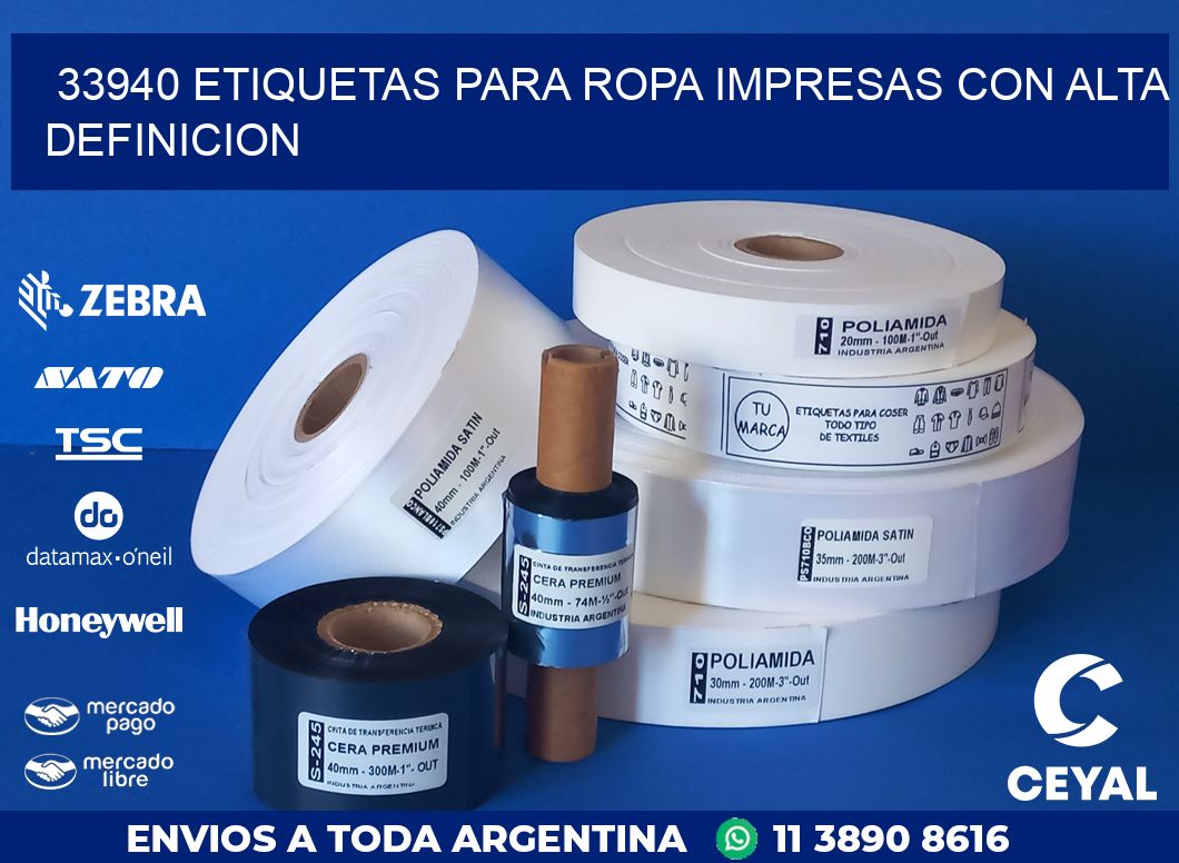 33940 ETIQUETAS PARA ROPA IMPRESAS CON ALTA DEFINICION