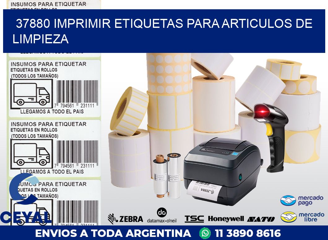 37880 IMPRIMIR ETIQUETAS PARA ARTICULOS DE LIMPIEZA