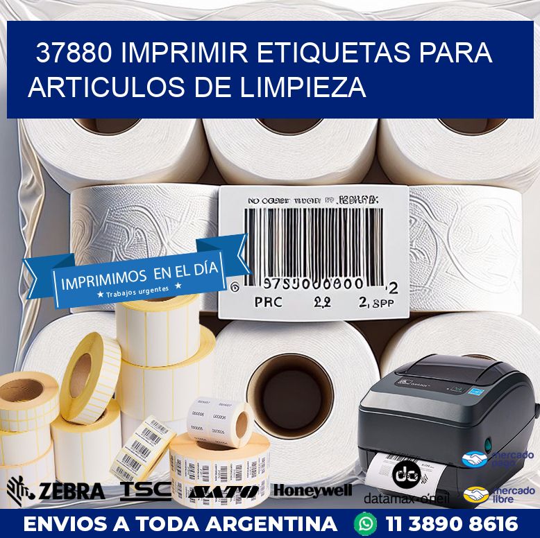 37880 IMPRIMIR ETIQUETAS PARA ARTICULOS DE LIMPIEZA