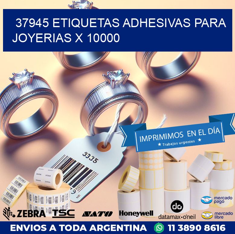 37945 ETIQUETAS ADHESIVAS PARA JOYERIAS X 10000