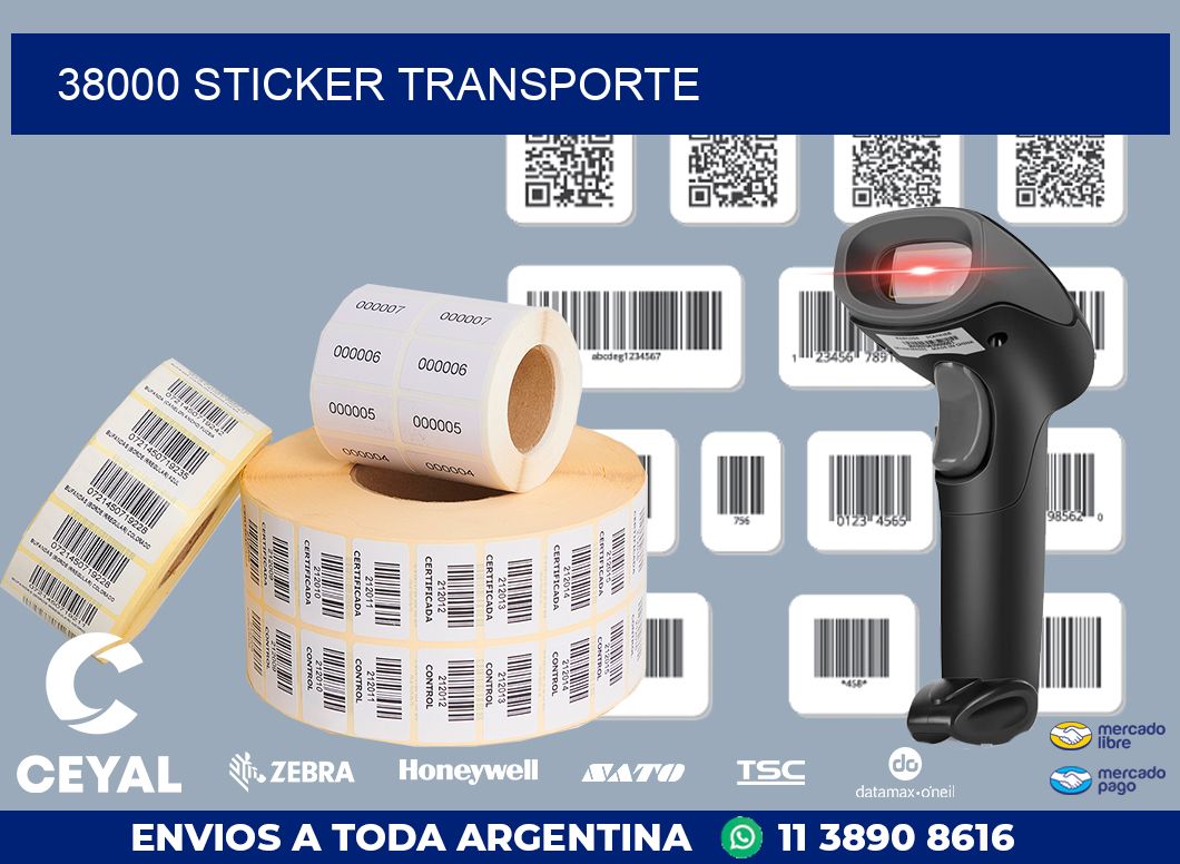 38000 STICKER TRANSPORTE