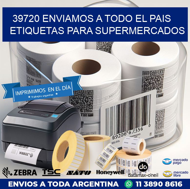 39720 ENVIAMOS A TODO EL PAIS ETIQUETAS PARA SUPERMERCADOS