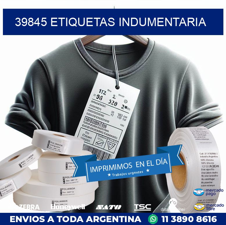 39845 ETIQUETAS INDUMENTARIA