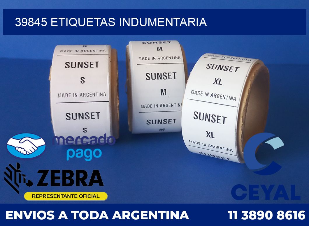 39845 ETIQUETAS INDUMENTARIA