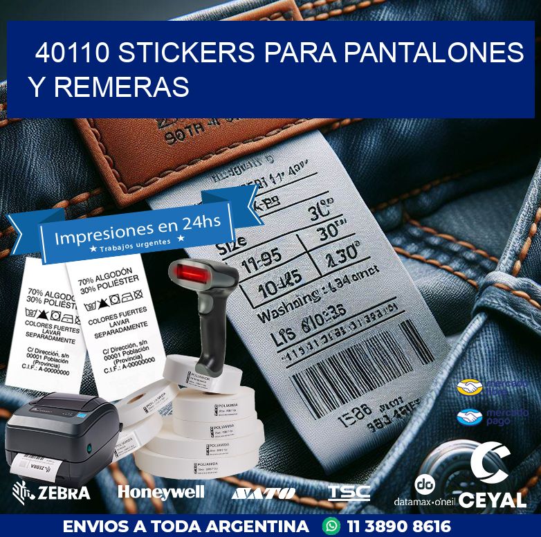 40110 STICKERS PARA PANTALONES Y REMERAS