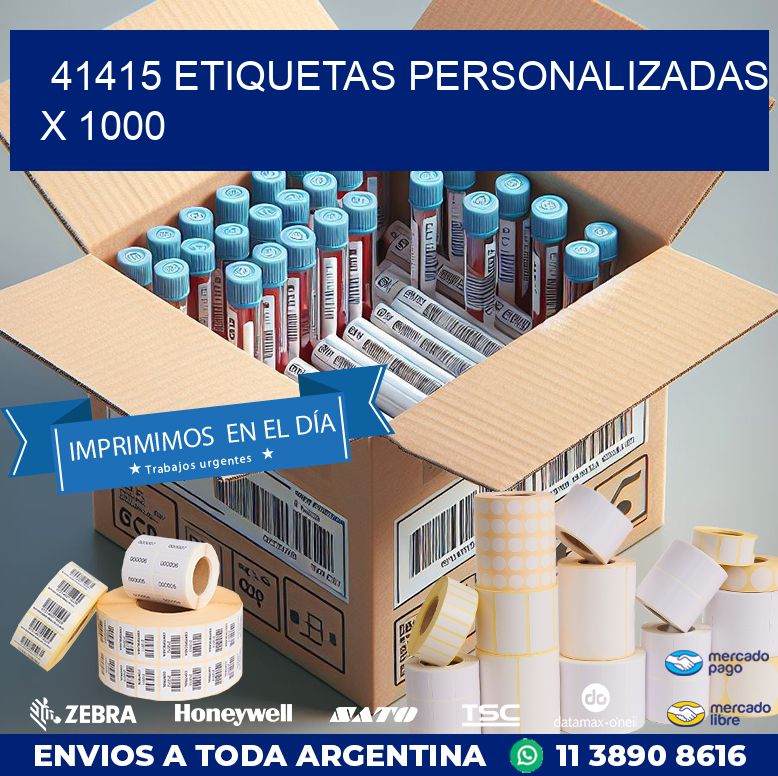 41415 ETIQUETAS PERSONALIZADAS X 1000