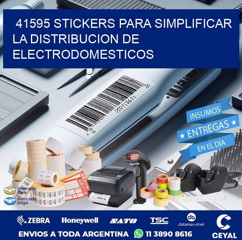 41595 STICKERS PARA SIMPLIFICAR LA DISTRIBUCION DE ELECTRODOMESTICOS